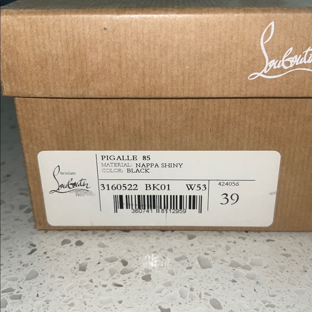 NEW Christian Louboutin Pigalle 85 Black Size 39 - Picture 10 of 10